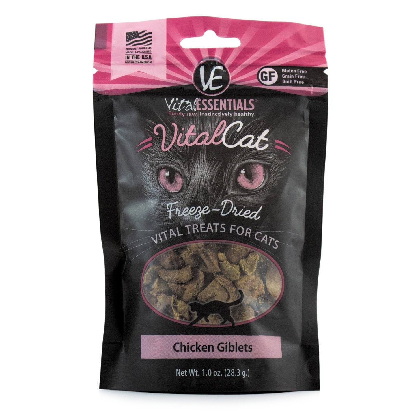 Vital Essentials Freeze Dried Cat Treats, Chicken Giblets 1 oz