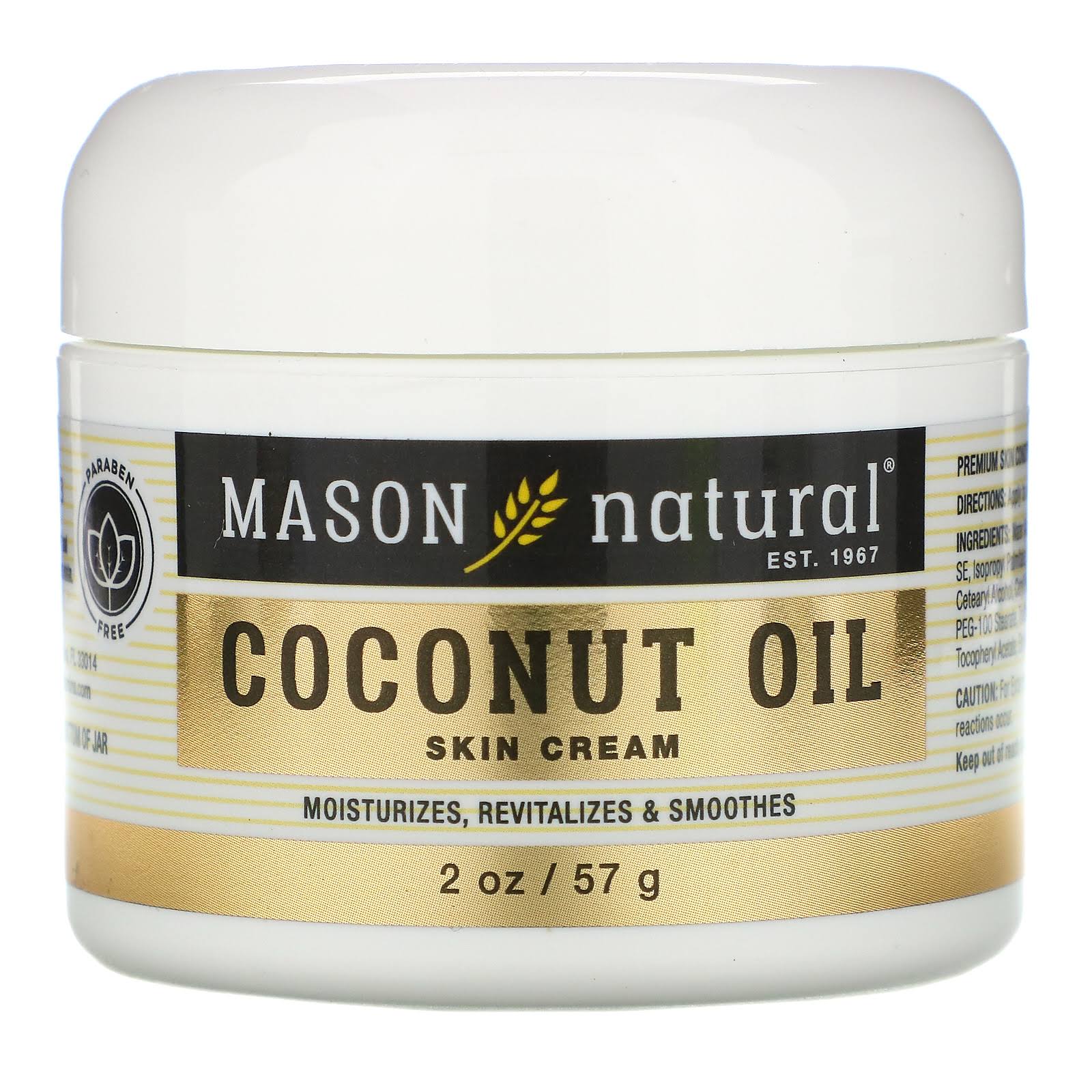 Mason Natural Coconut Oil Beauty Cream - 57g