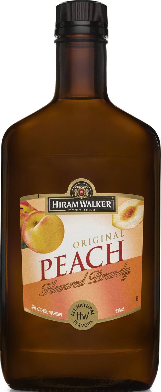 Hiram Walker Peach Brandy - 750 ml bottle