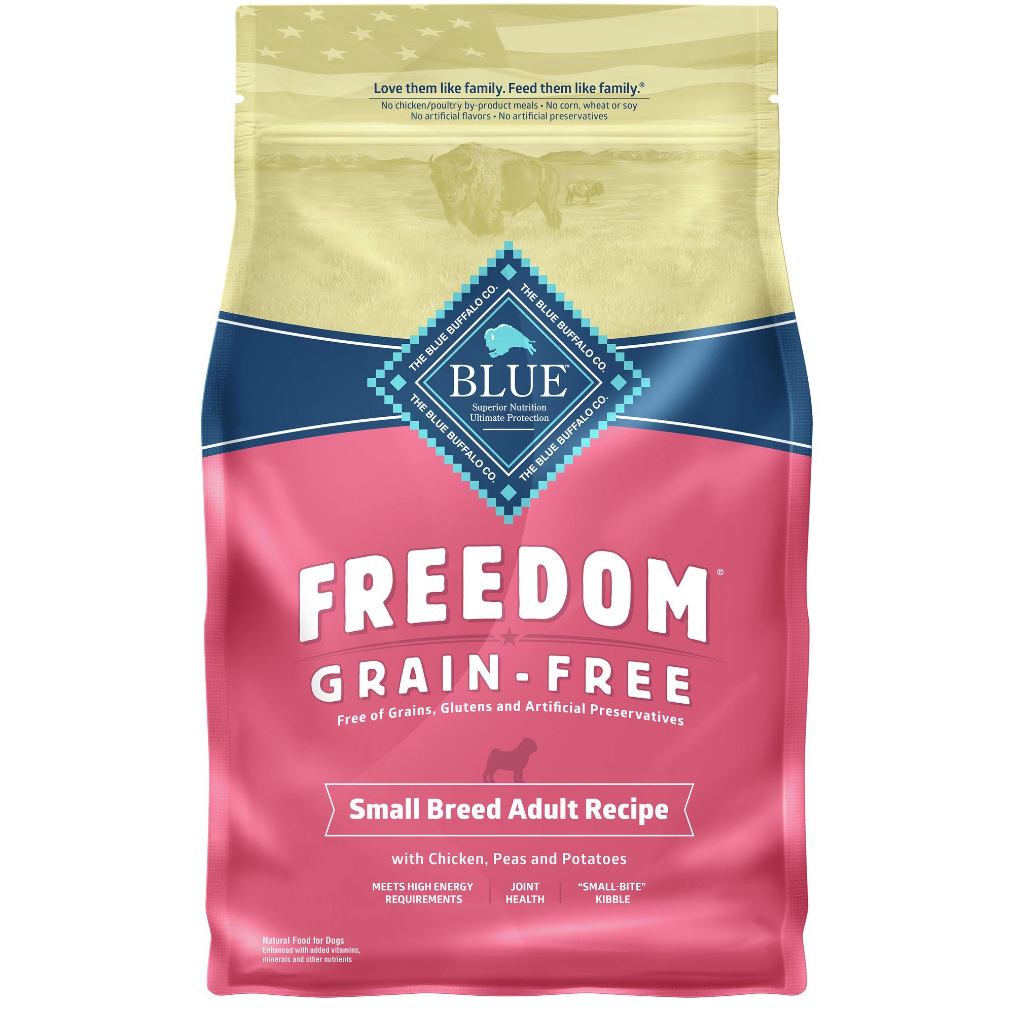 Blue Buffalo Small Breed Freedom Dry Dog Food - Chicken Recipe, Adult, 4lbs