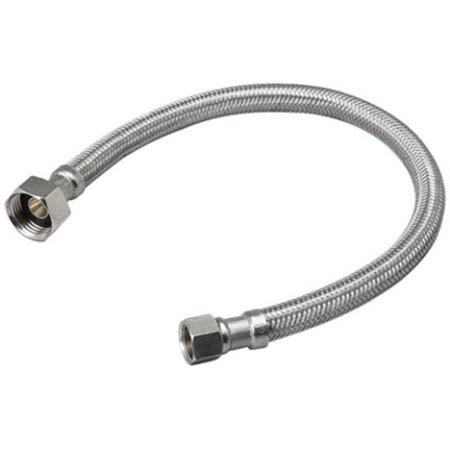 Mueller Stainless Steel Faucet Connector - 3/8"x1/2"