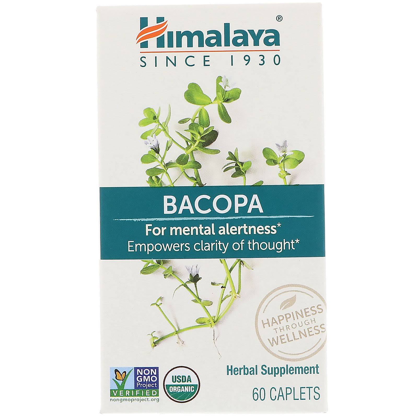 Himalaya Organic Bacopa Herbal Supplement - 60 Caplets