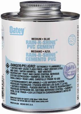 Rain-R-Shine PVC Cement - Medium Blue, 473ml