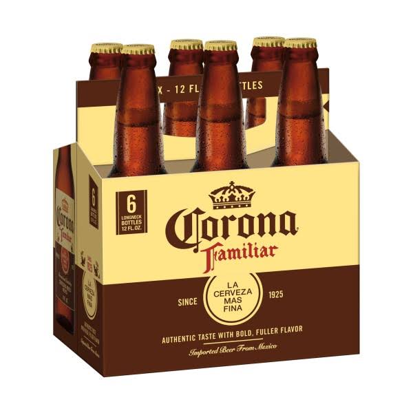 Corona Familiar Premier Beer - 6 Pack, 12oz