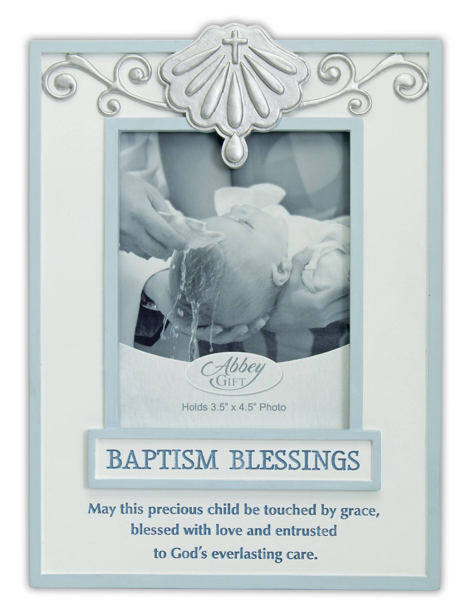 Cathedral Art 57627 Blue Baptism Blessings Photo Frame