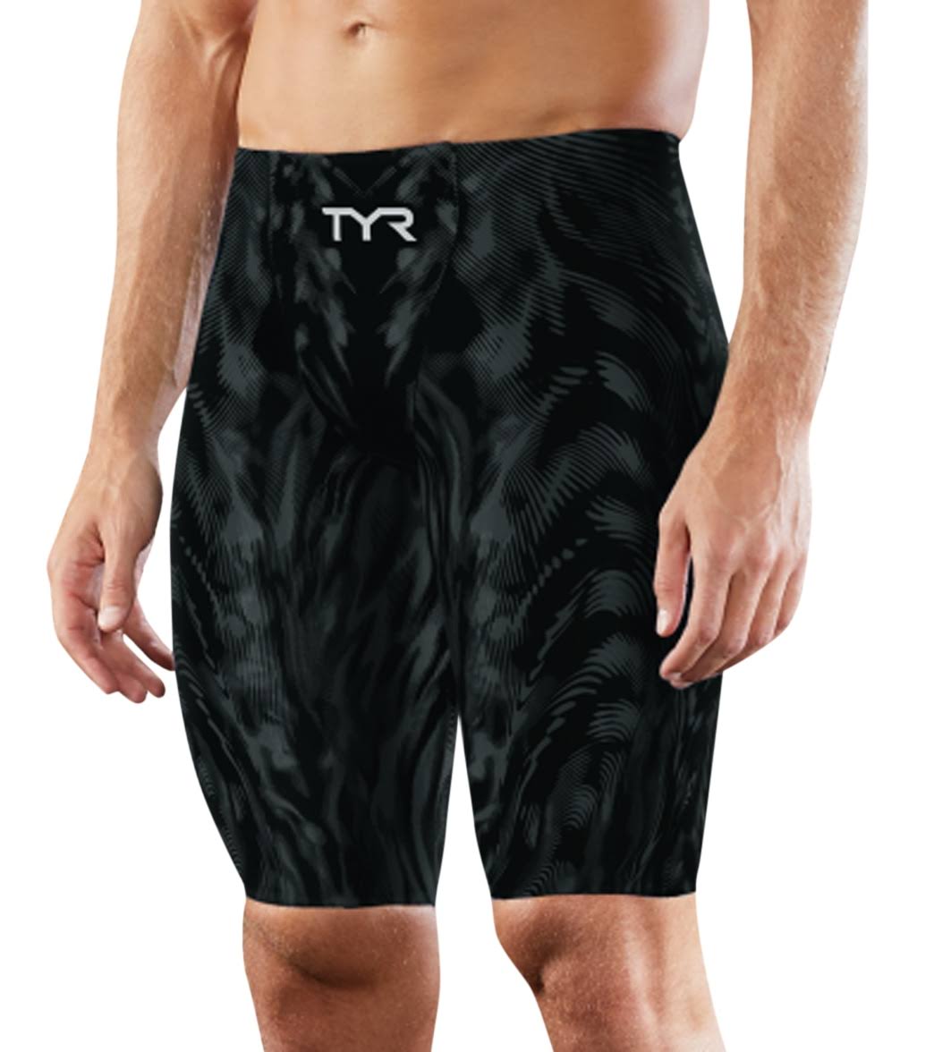 TYR Men's Venzo Phantom Genesis High Waist Jammer Swimsuit VZPHW6A Black 26
