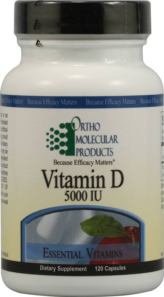 Ortho Molecular Vitamin D 5000iu Dietary Supplement - 120 Capsules