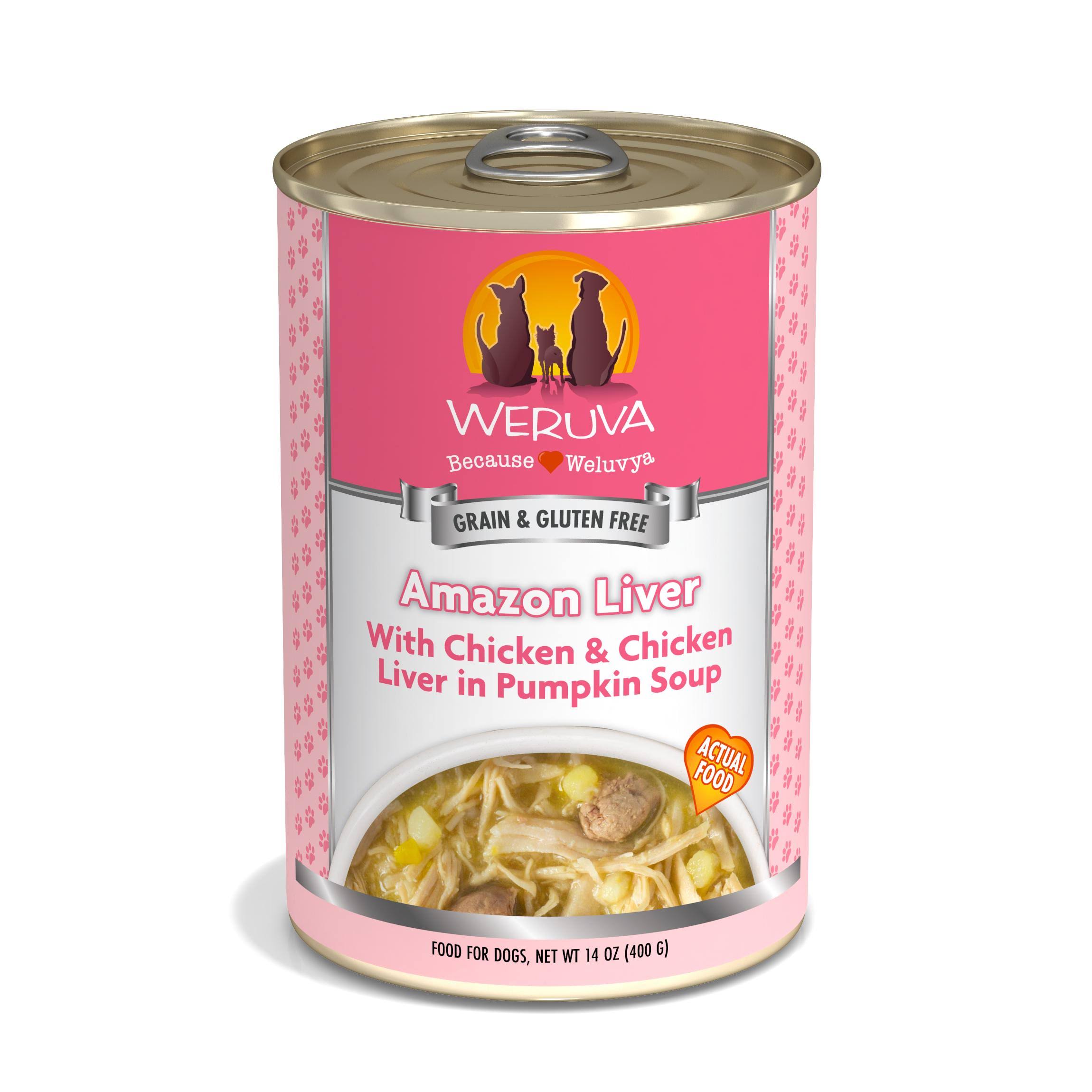 Weruva Grain Free Canned Dog Food - Amazon Liver, 14oz