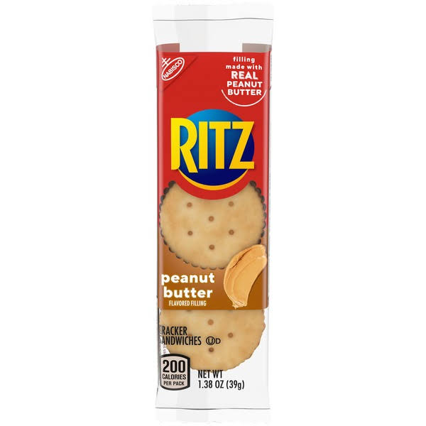 Nabisco Ritz Cracker Sandwiches - Peanut Butter, 39g