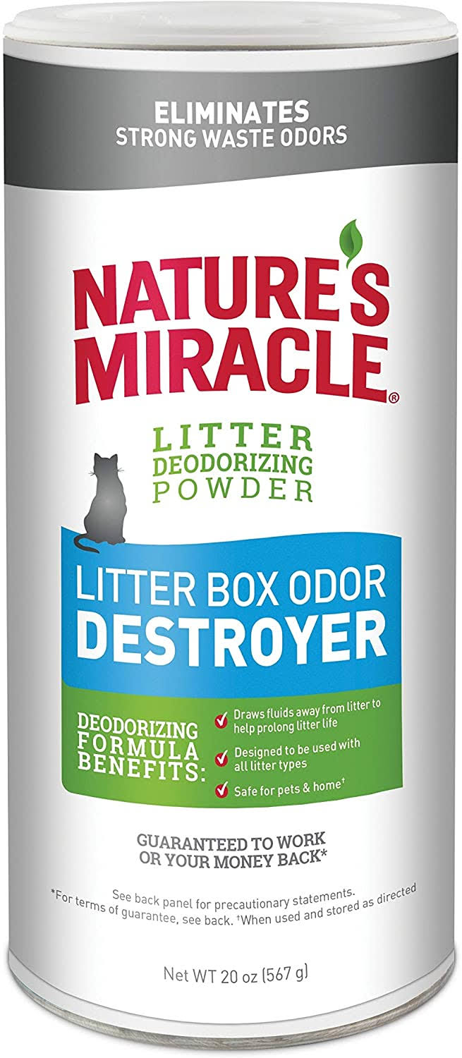 Nature's Miracle Just For Cats Litter Box Odor Destroyer Deodorizing Powder - 567g