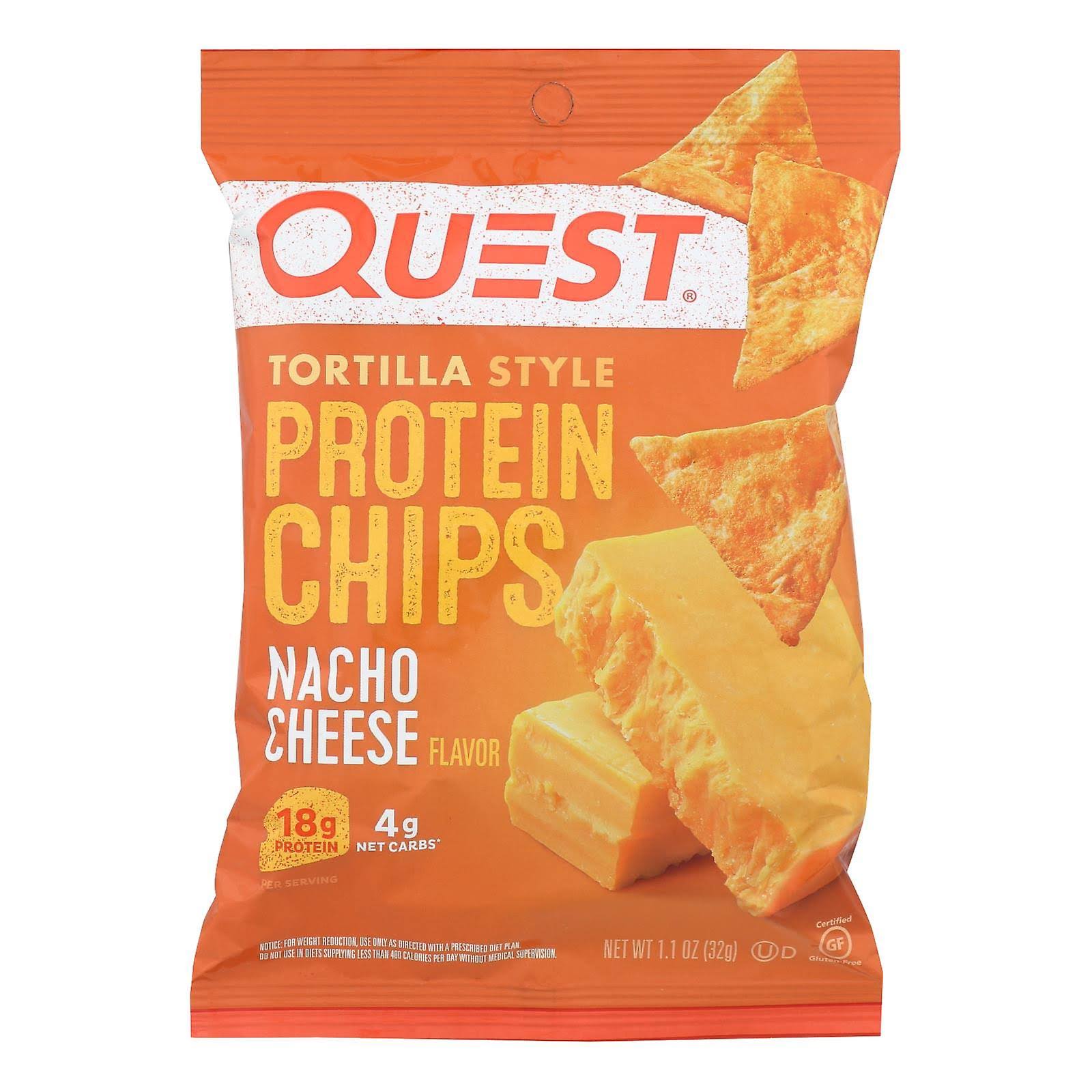 Quest Nutrition Tortilla Style Protein Chips Nacho Cheese 1.1 oz.