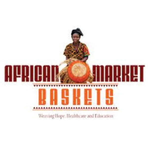 African Market Basket 18" Round Basket
