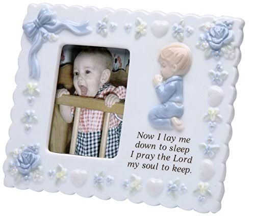StealStreet SS-CG-10169, 6 Inch Baby Boy Blue Picture Frame with Bedti