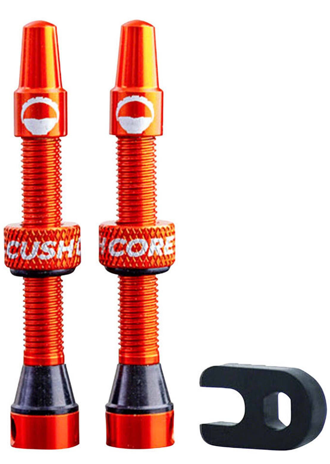 CushCore Tubeless Valve Set - 44mm - Orange