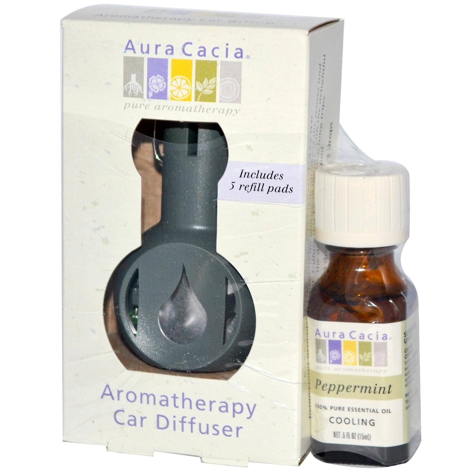 Aura Cacia Aromatherapy Car Diffuser - With Peppermint Oil