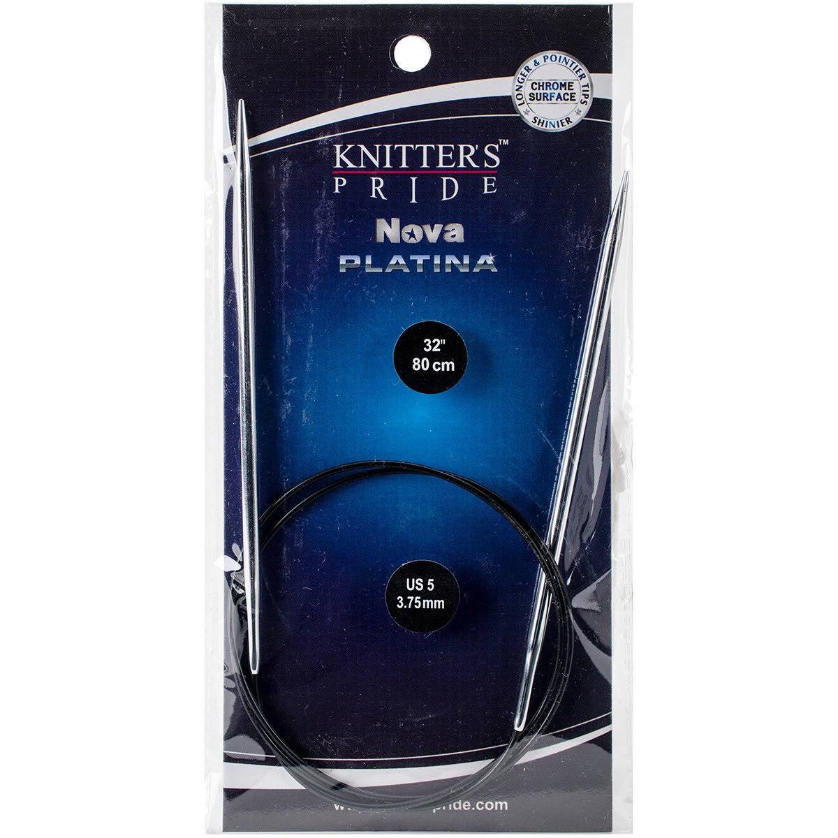 Knitter's Pride - Nova Platina Fixed Circular Needles 32"-Size 5/3.75mm (kp120238)