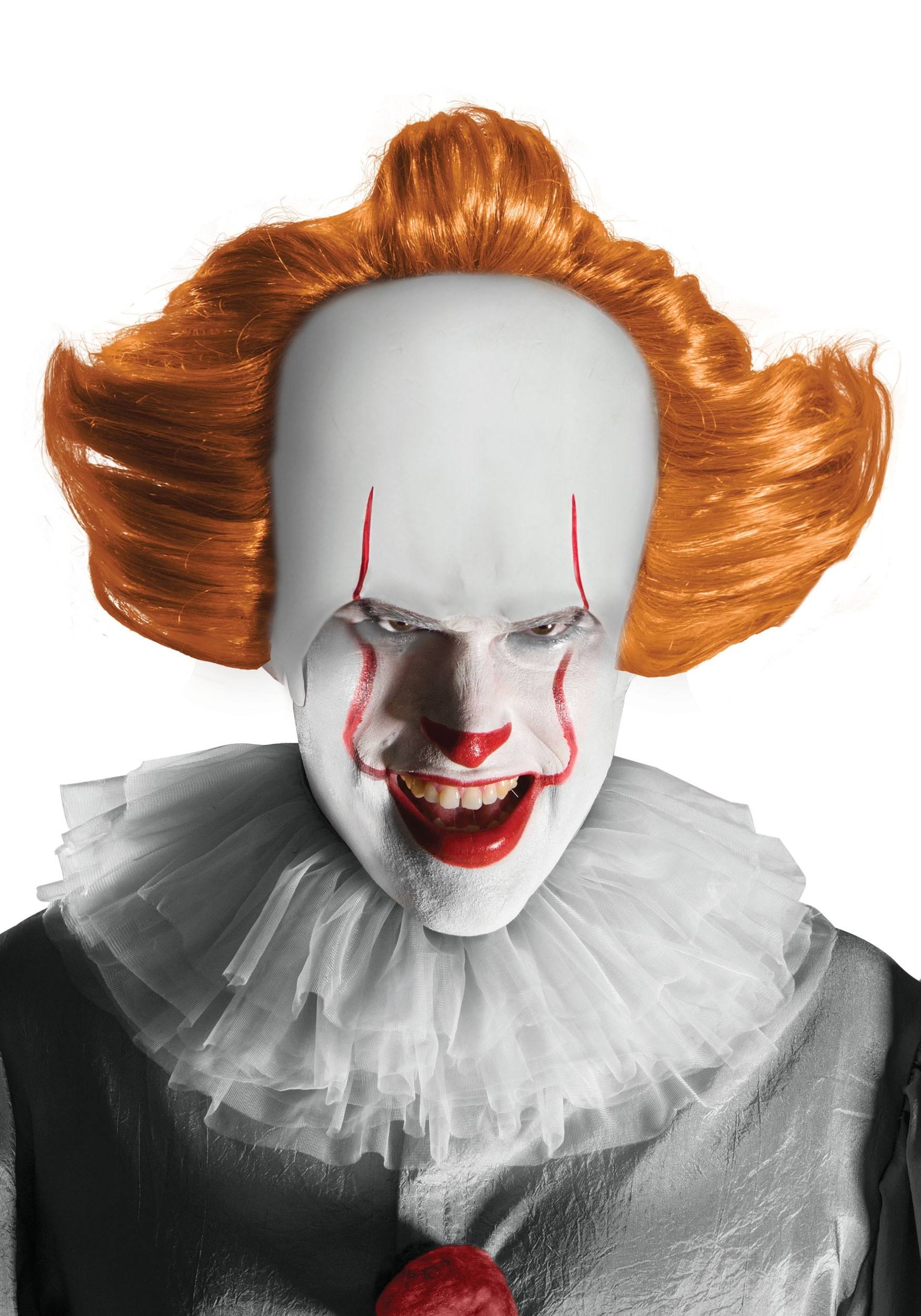 Pennywise 'IT' Adult Wig and Attached Headpiece