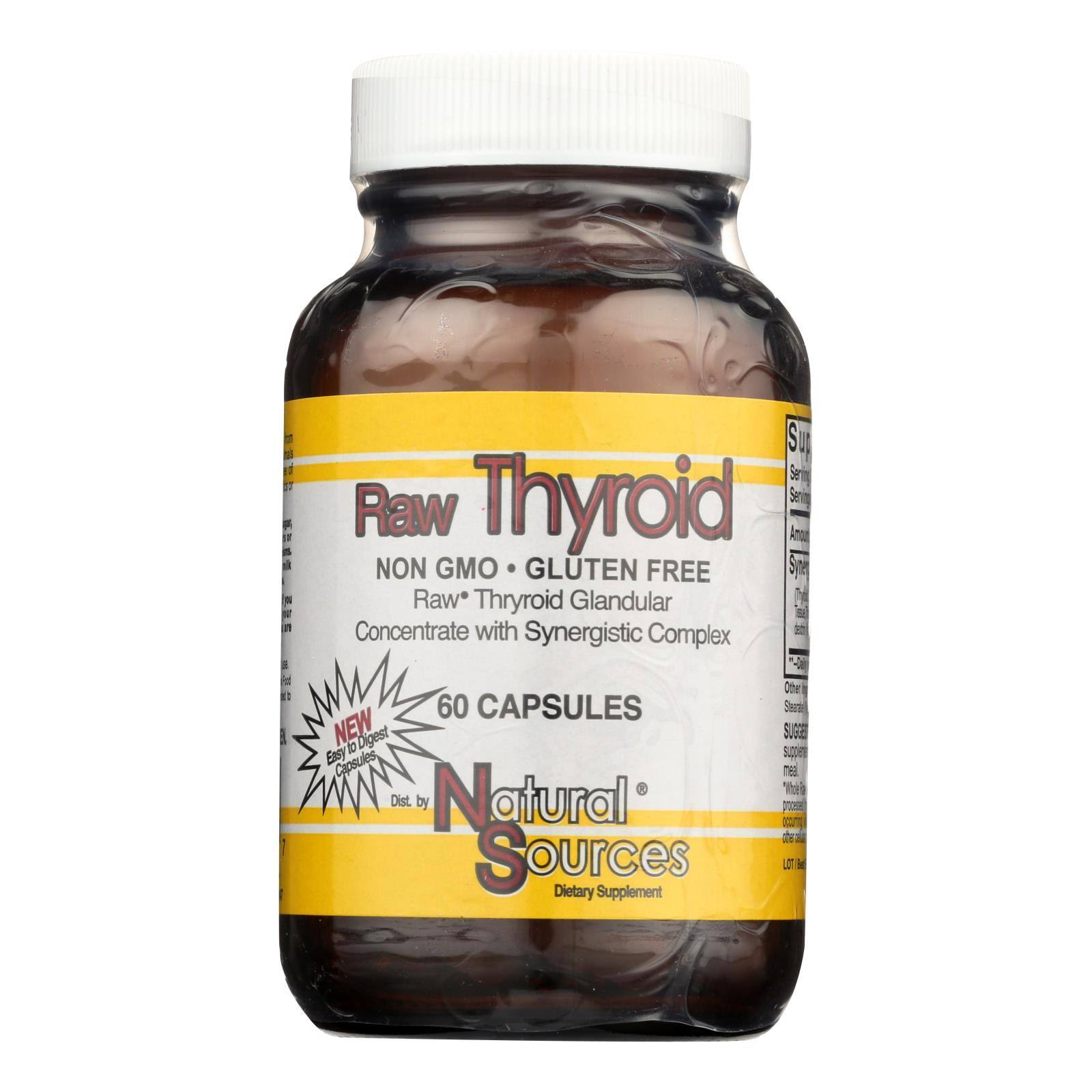 Natural Sources Raw Thyroid Tablets