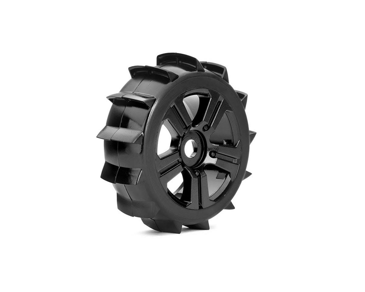 Roapex R/C ROPR5004-B Paddle 1/8 Buggy Tire Black Wheel with 17mm Hex Mounted