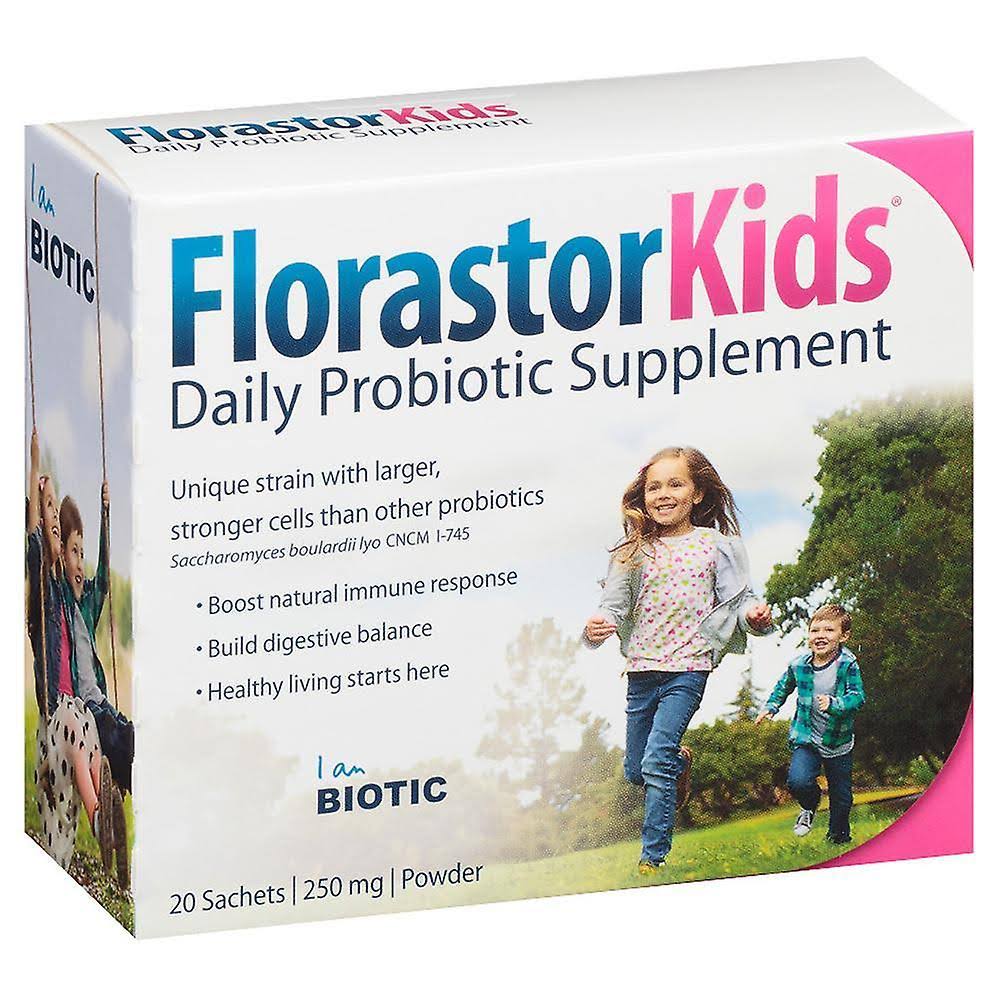 Florastor Kids Daily Probiotic Supplement - 20 Sachets, 250mg