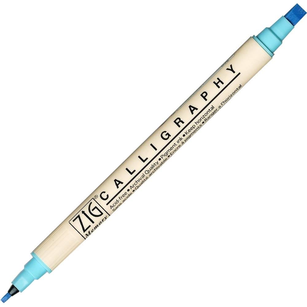 Zig Memory System Calligraphy Dual Tip Marker, Denim | Scrapbooking | Delivery guaranteed | Free Shipping On All Orders | Best Price Guarantee