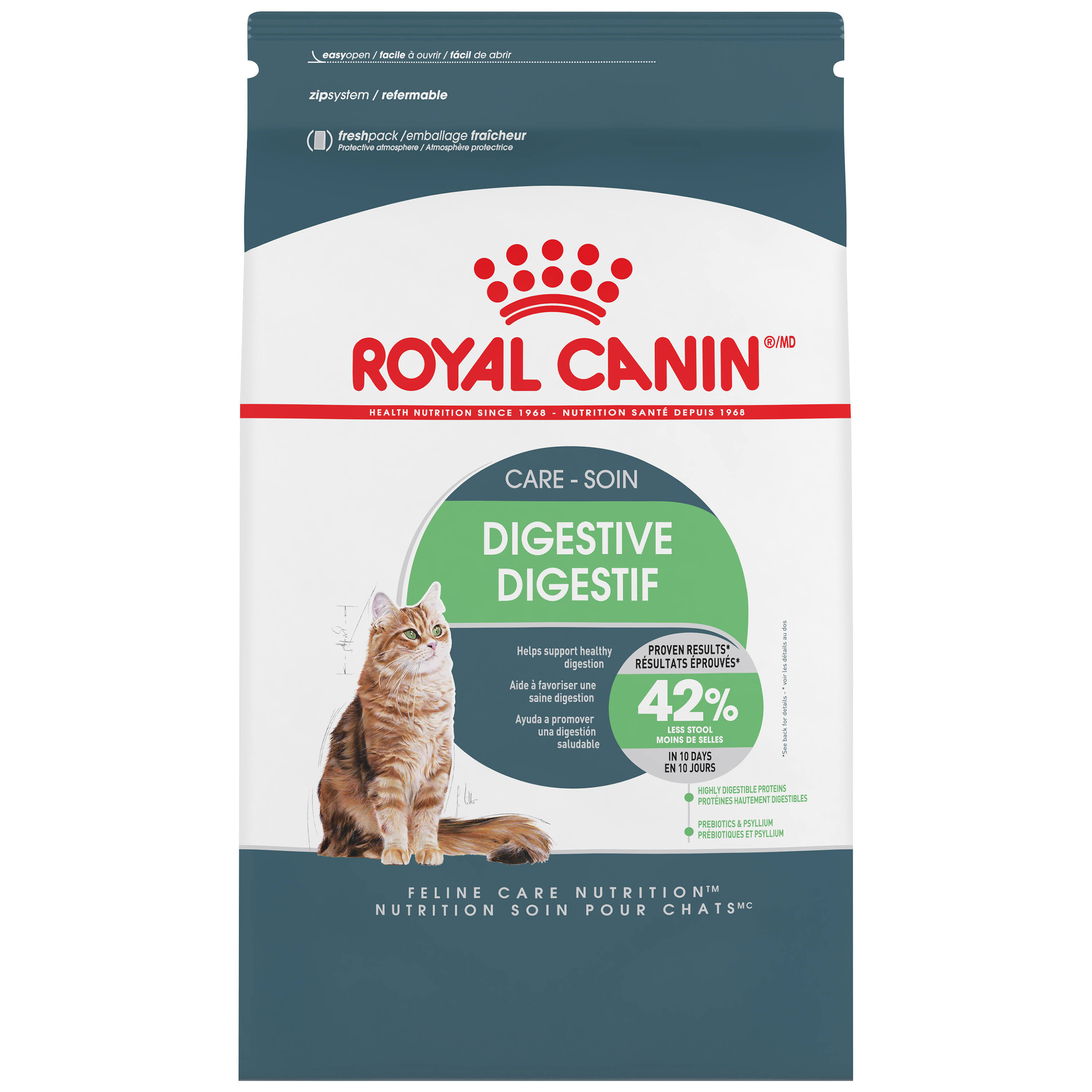Royal Canin Adult Cat Dry Kibble Food - Digestive Care and Nutrition, 6lbs