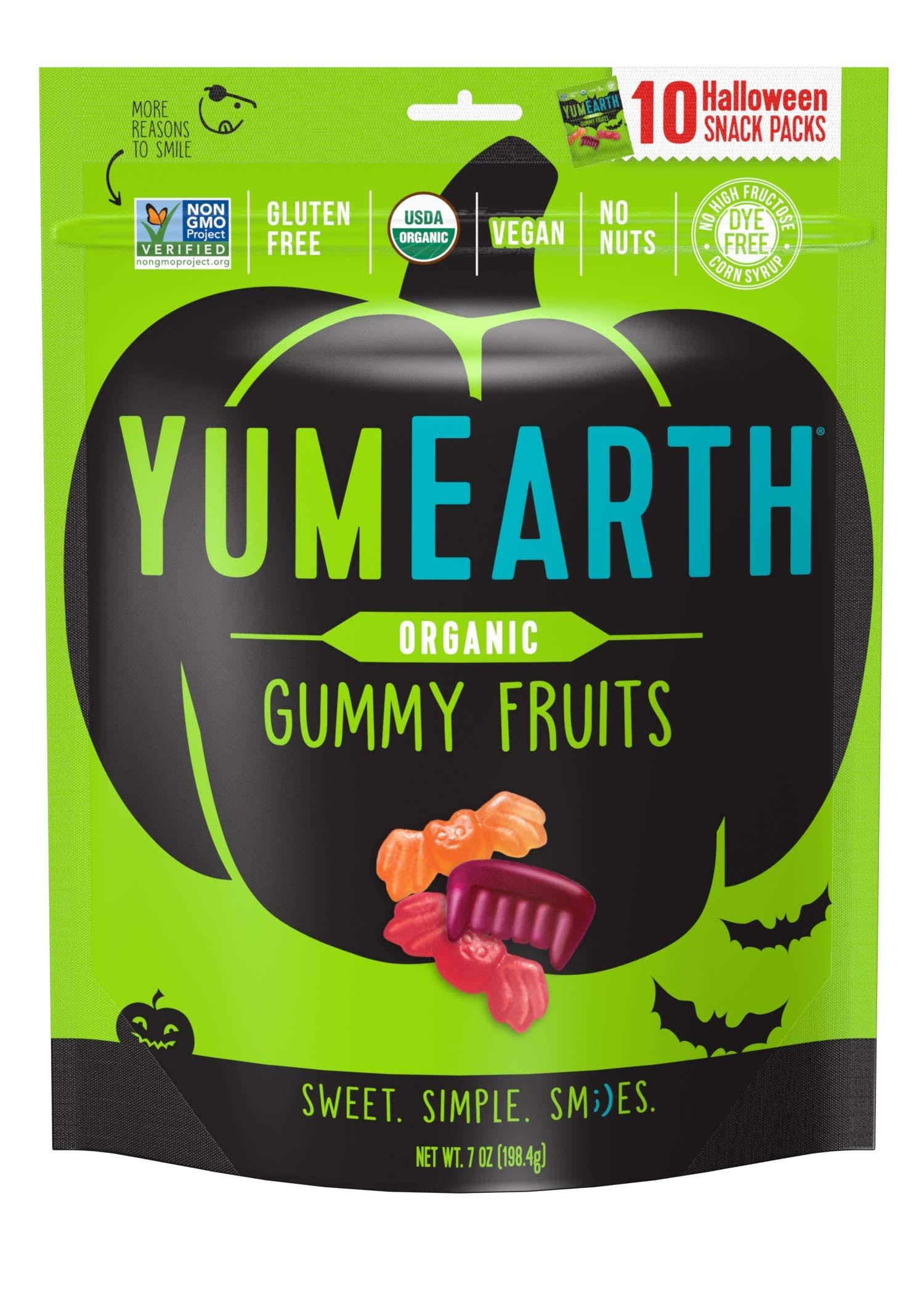 YumEarth - Organic Halloween Gummy Fruits Variety Pack - 10 Pack(s)