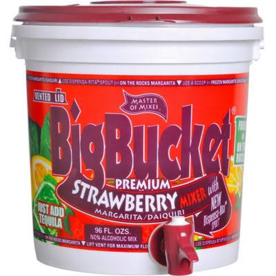 Master of Mixes Big Bucket Premium - Strawberry Daiquiri & Margarita Mixer