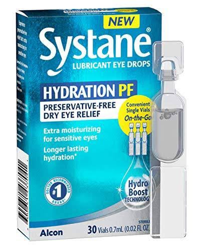 Alcon Systane Hydration Preservative-Free Lubricant Eye Drops 30ct Via