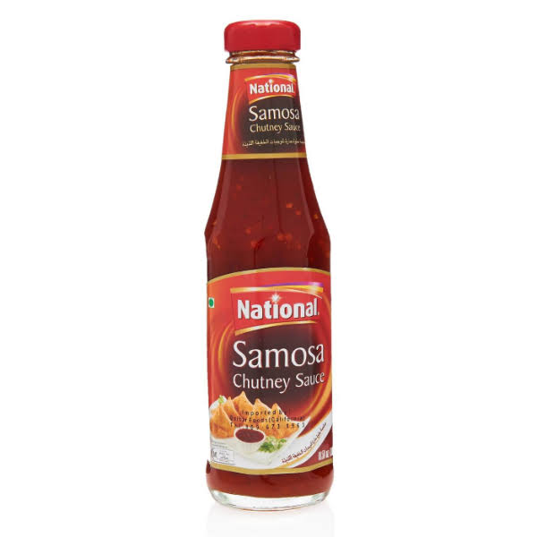 National Foods Samosa Chutney 10.58 oz (300g) | Traditional South Asian Spicy Sauce | Sweet & Tangy Accompaniment | Condiment for Dipping & Toppping |