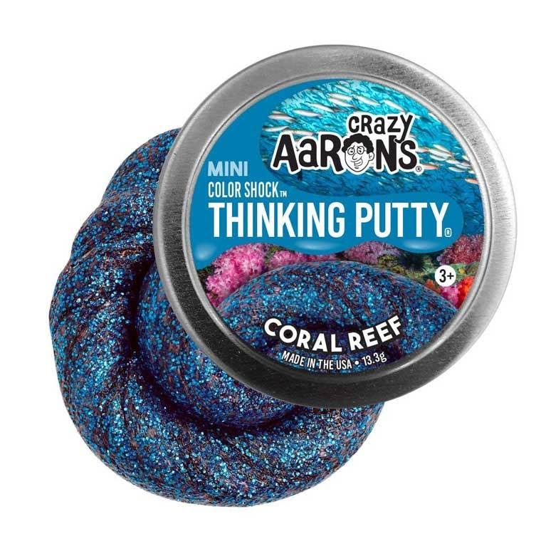 Crazy Aaron's Thinking Putty Mini Tin - Coral Reef Color Shock