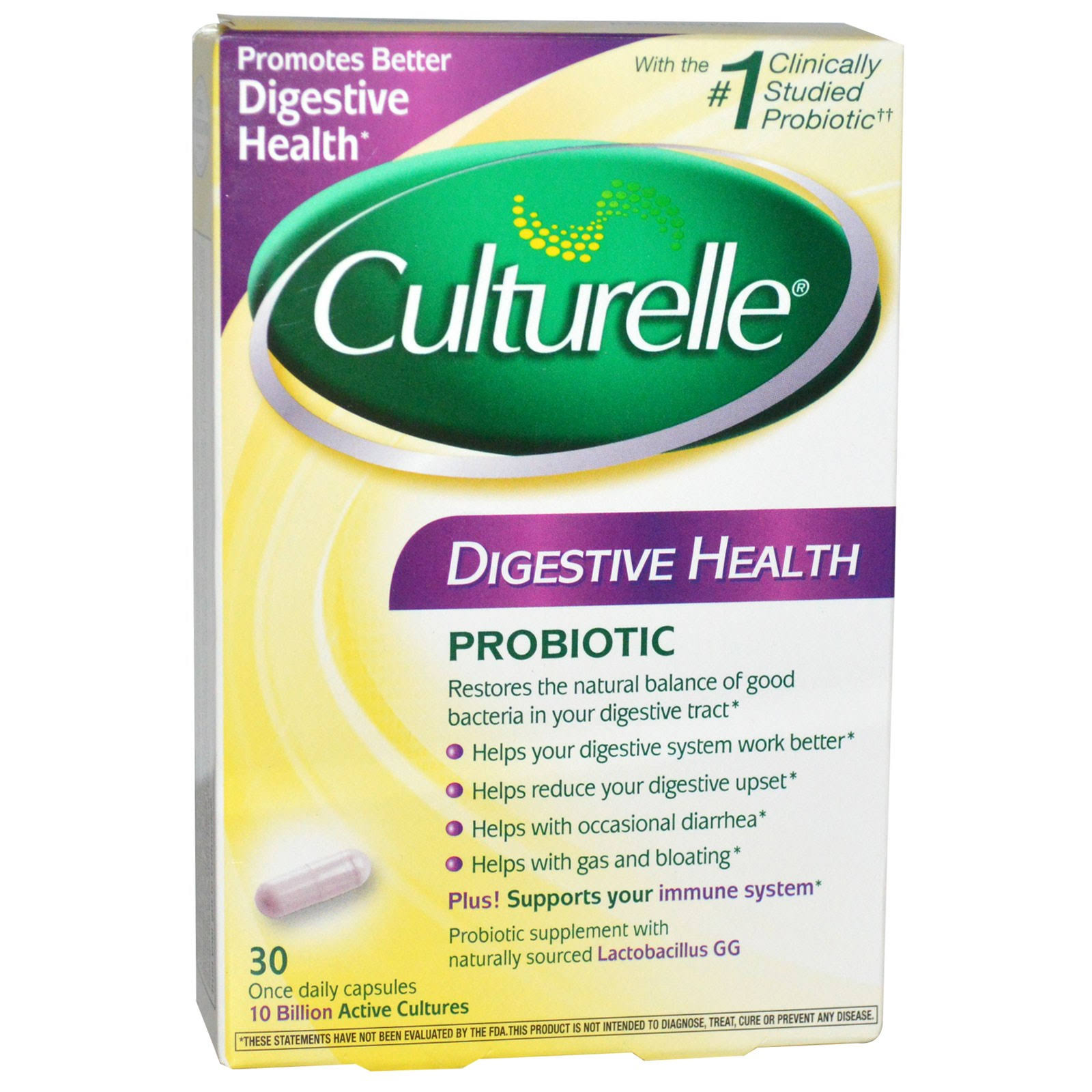 Culturelle Digestive Health Dairy Free Probiotic Supplement - 30 Vcaps