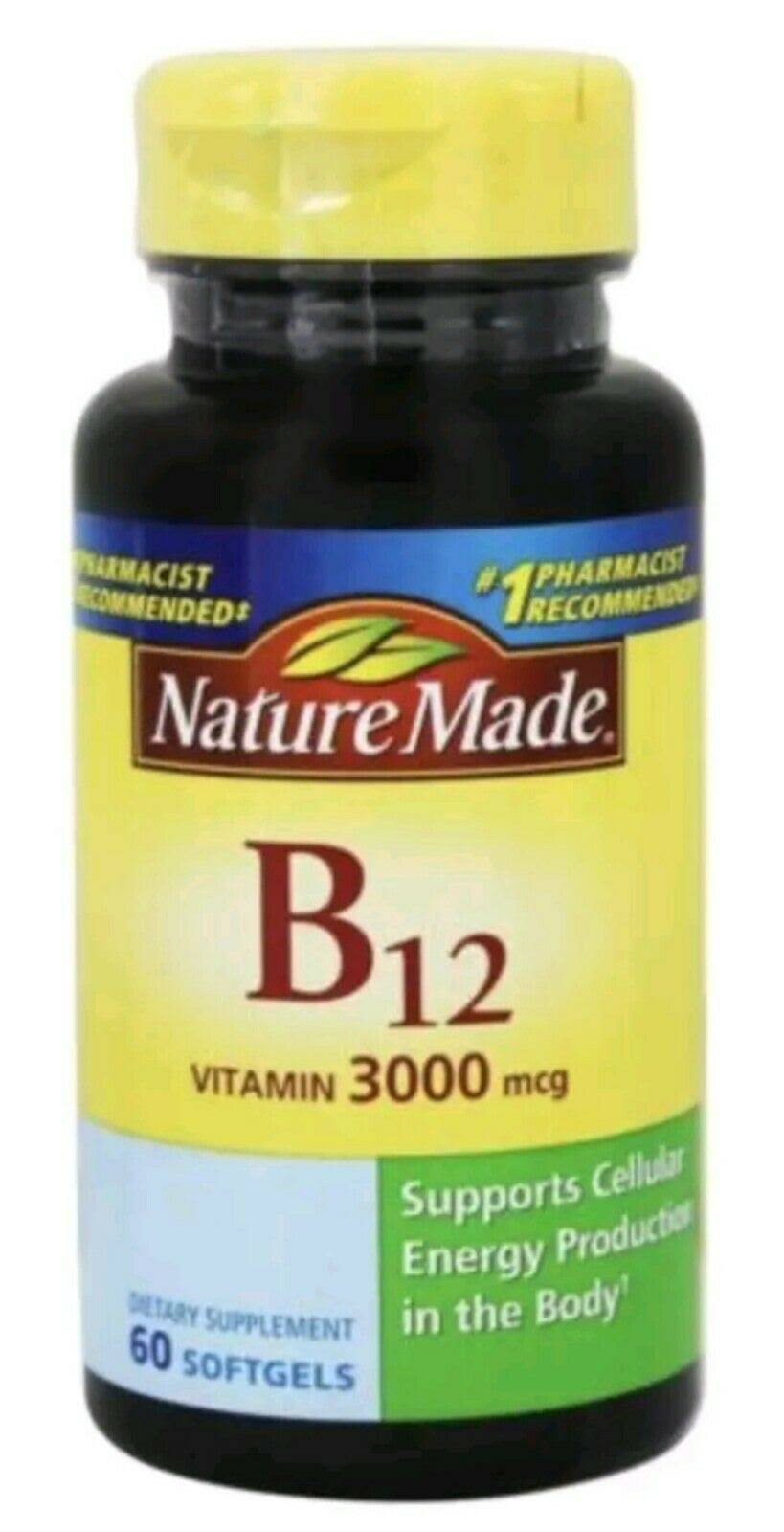 Nature Made B 12 Supplements - 60ct
