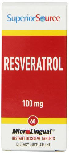 Superior Source Resveratrol Nutritional Supplements - 100mg, 60ct