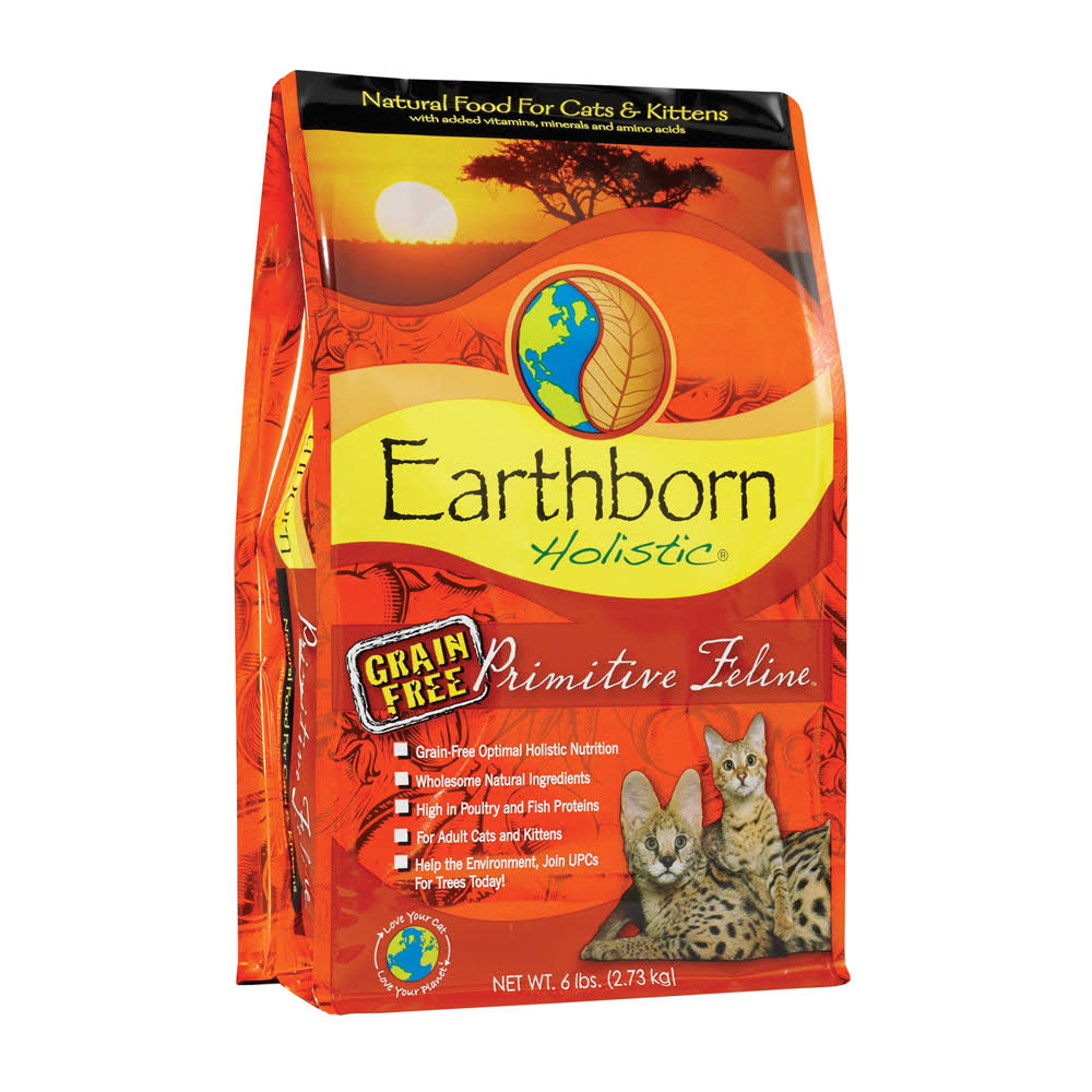 Earthborn Holistic Natural Grain-Free Dry Cat Food - Turkey, 14 lb