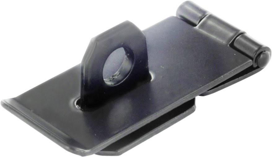 Securit Safety Hasp and Staple - Black, 115mm
