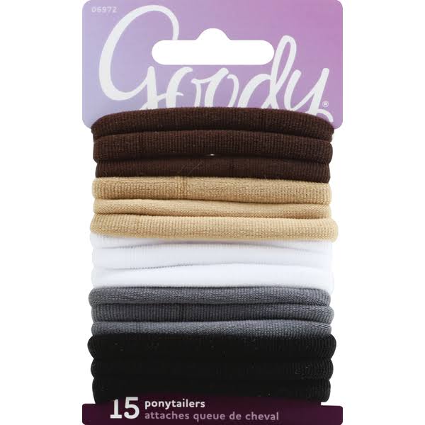 Goody Women's Ouchless Ponytailer - Java Bean, 15 Pack