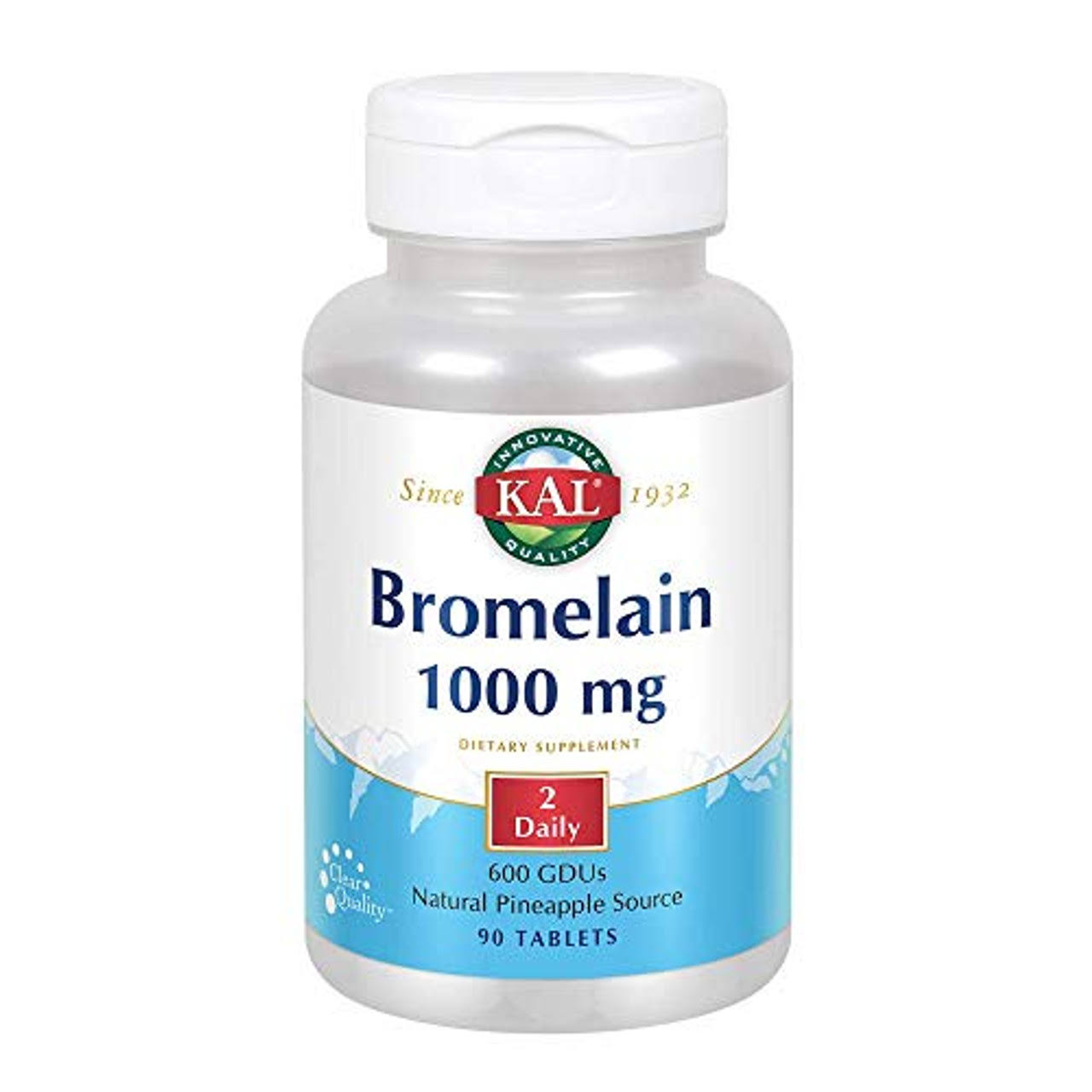 KAL Bromelain Tablets 1000 mg 90 Count