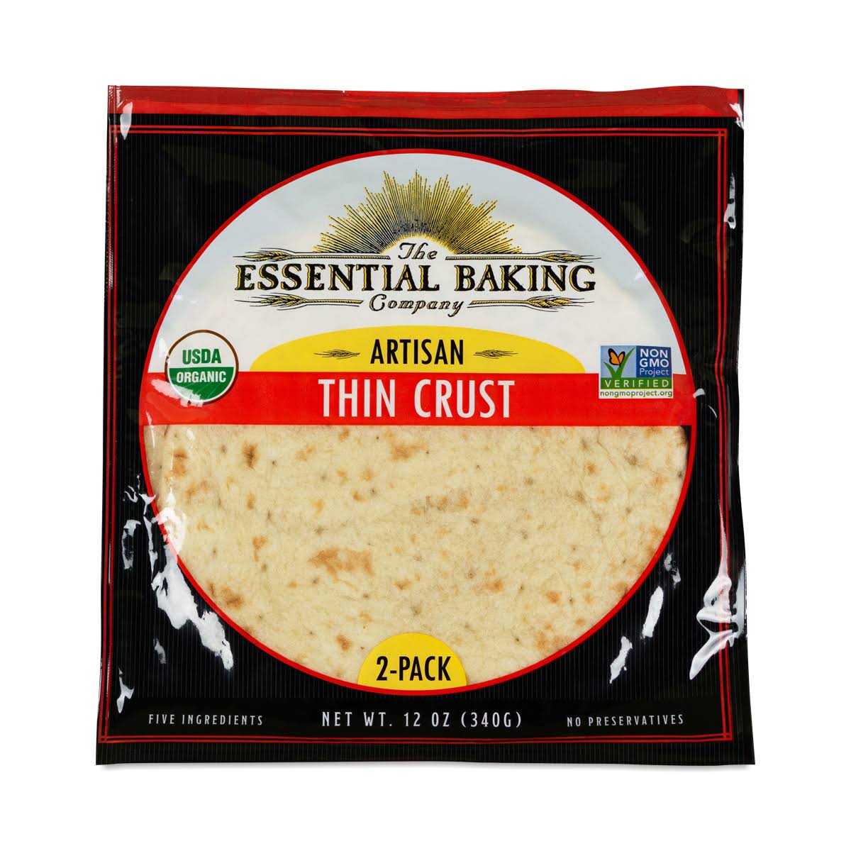 The Essential Baking Company Artisan Thin Organic Pizza Crust 12oz