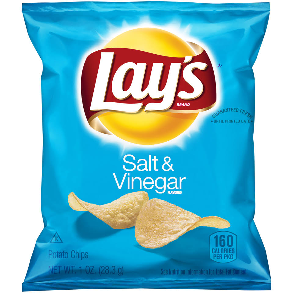 Lay's Potato Chips - Salt & Vinegar Flavored, 1oz
