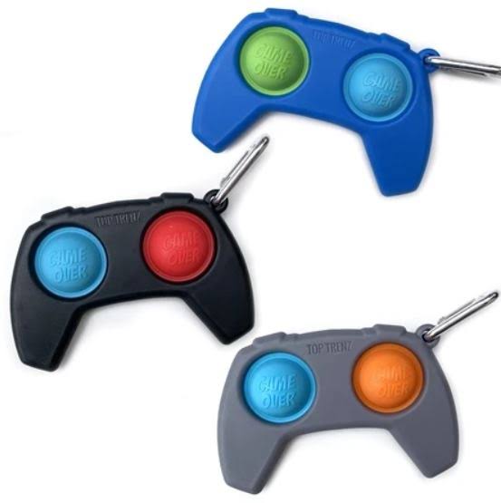 Omg! Mega Pop Game Controller Keychain - Single - Random Color