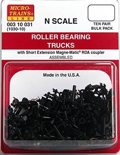 N Scale Roller Bearing Trucks (10-Pair)