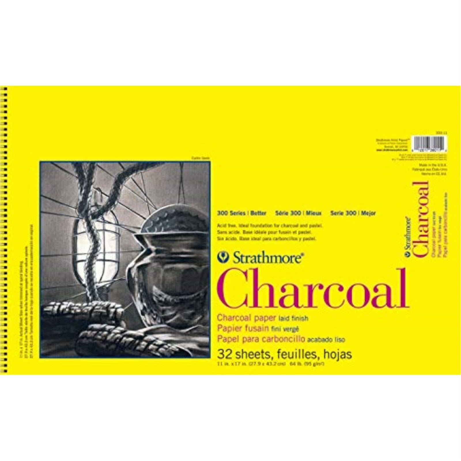 Strathmore Charcoal Paper Pad - White, 11" X 17", 32 sheets