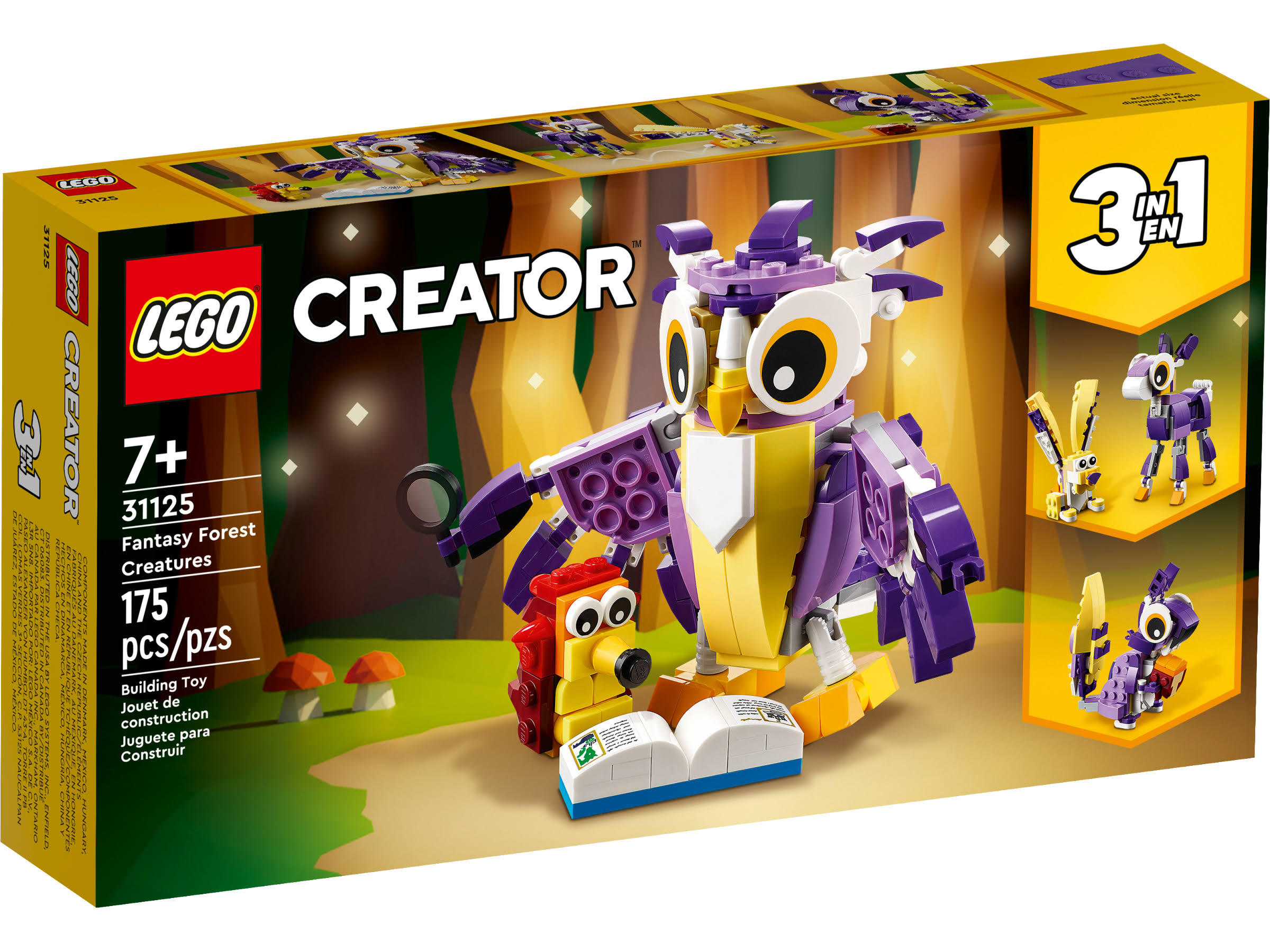 LEGO Creator: 3in1 Fantasy Forest Creatures Animal Toys (31125)