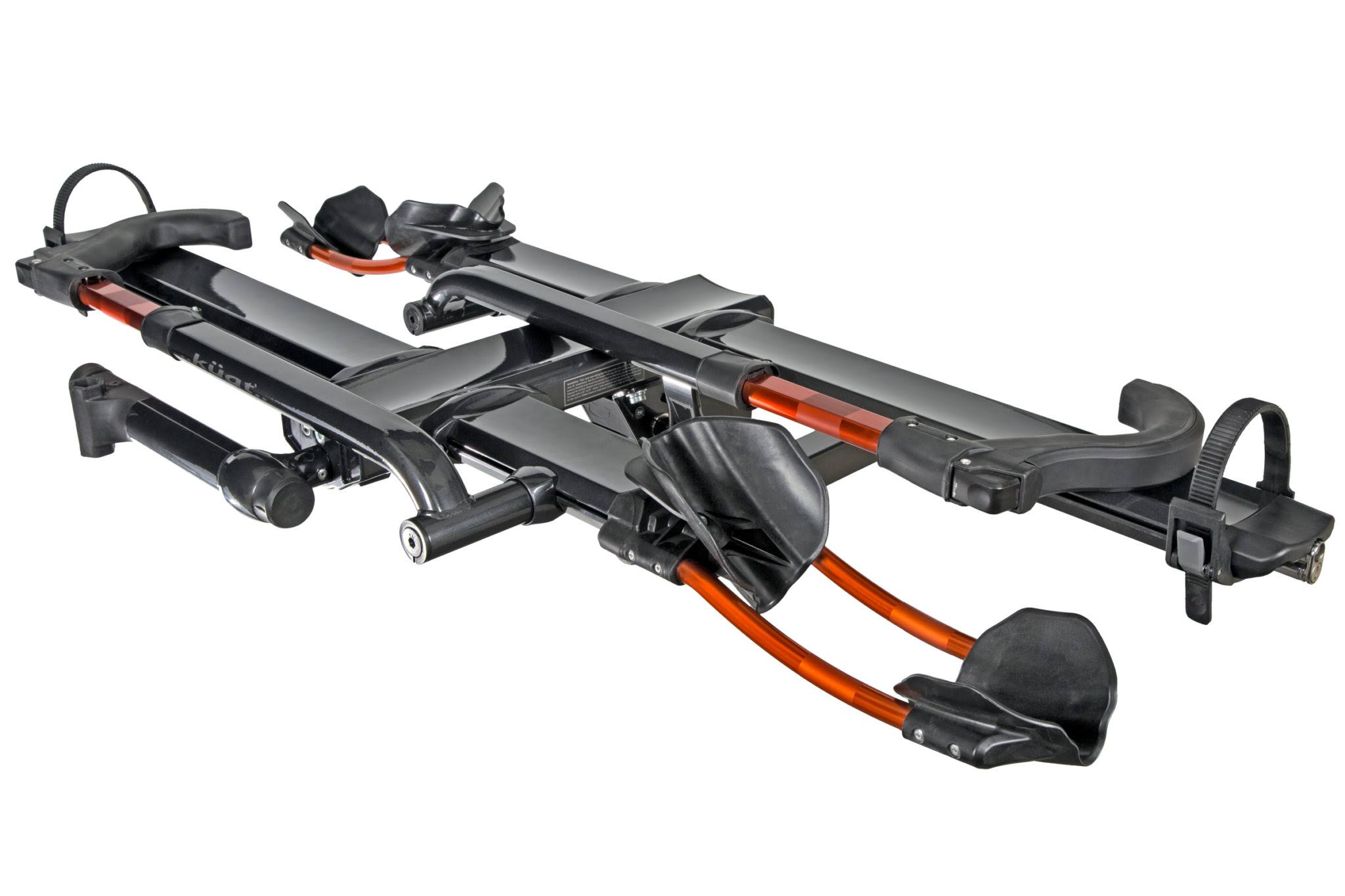 Kuat NV 2.0 2-Bike Tray Hitch Rack - Metallic Gray & Orange