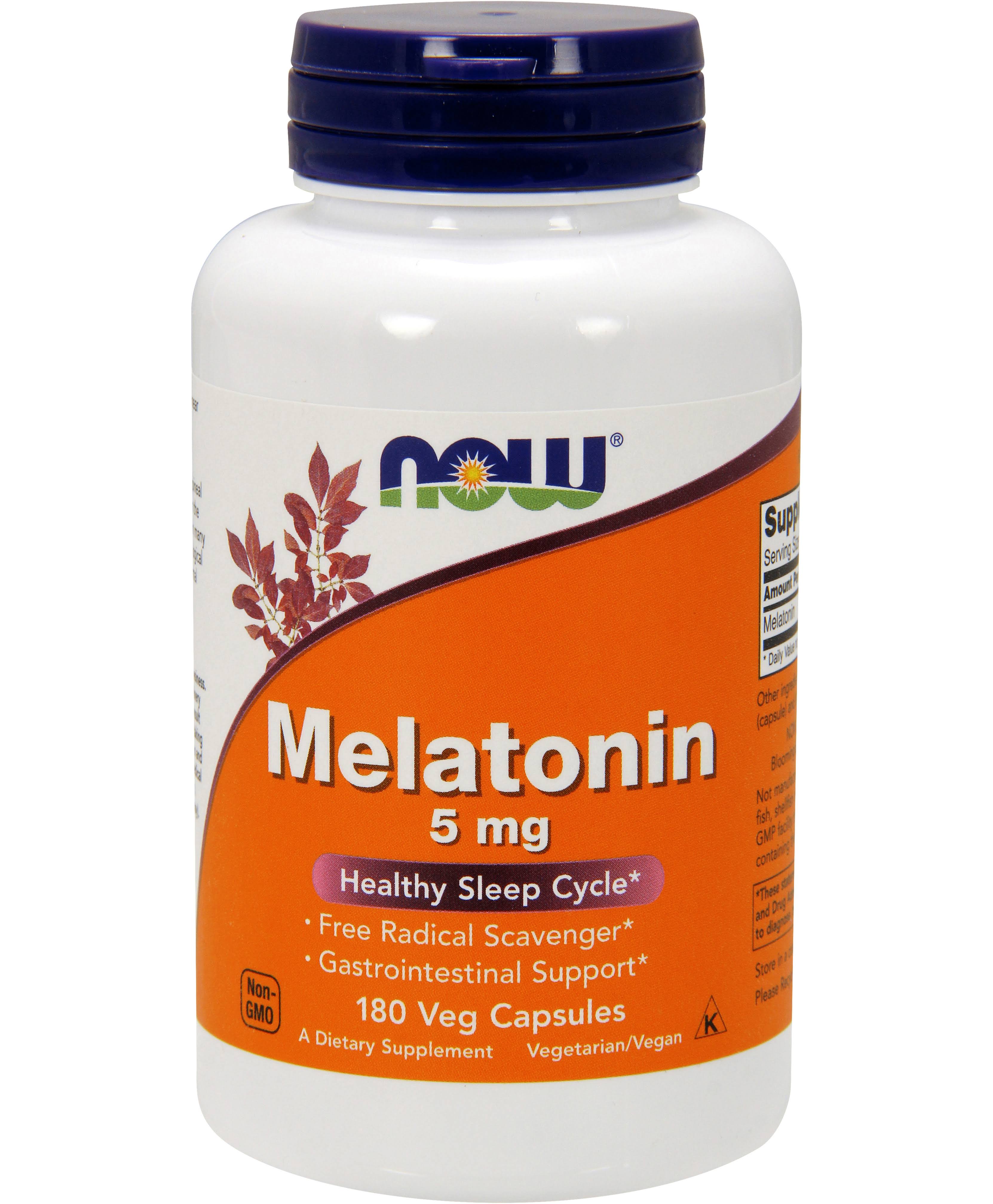 NOW Foods Melatonin - 180 Veg Capsules