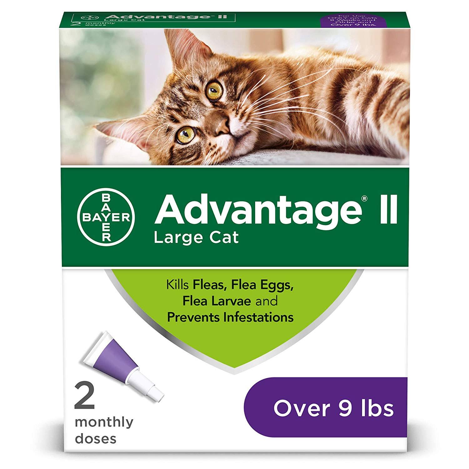 Advantage II Flea Control for Cats - Large Cat over 9lbs
