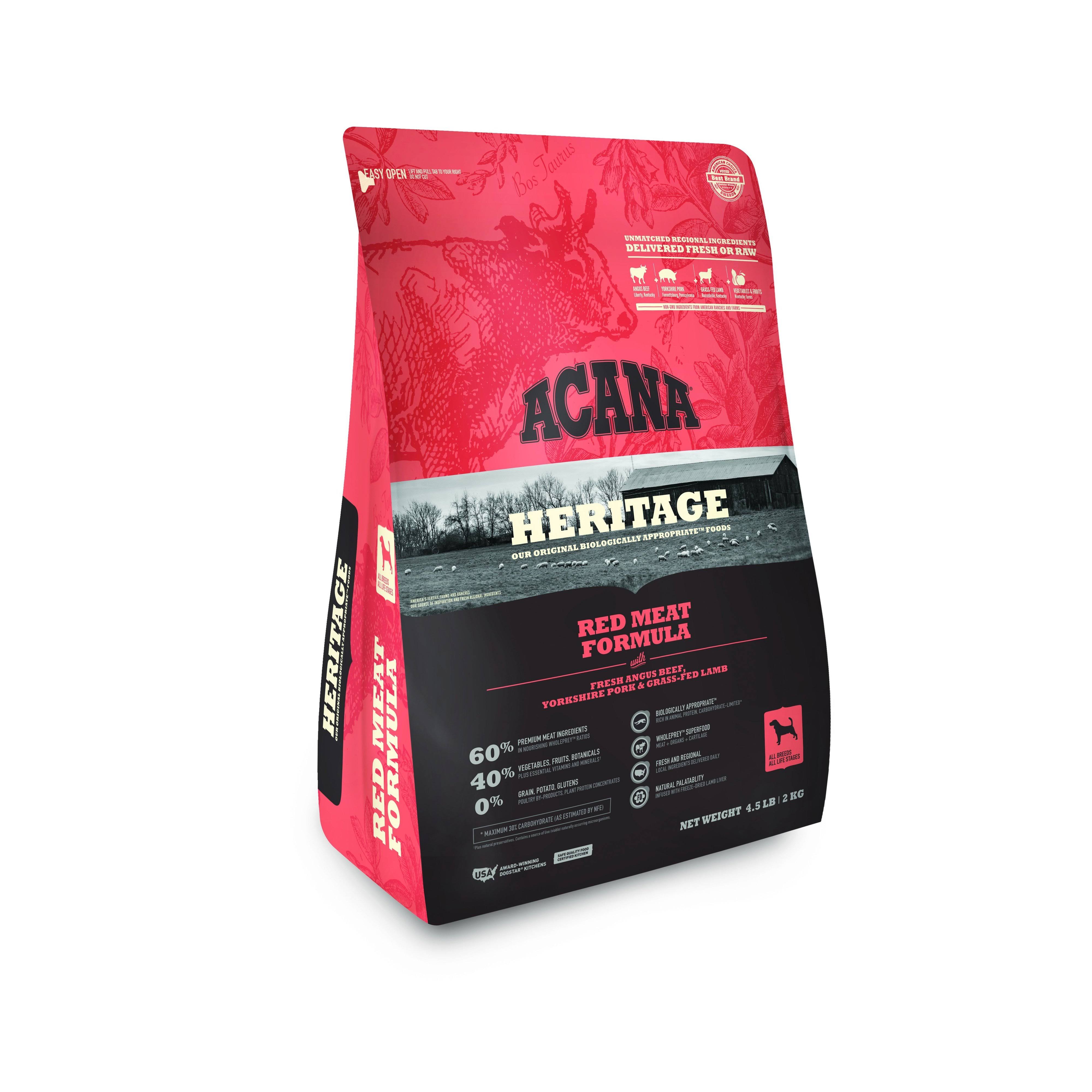 Acana Grain-Free Dry Dog Food - Heritage Meats Formula, 4.5lbs