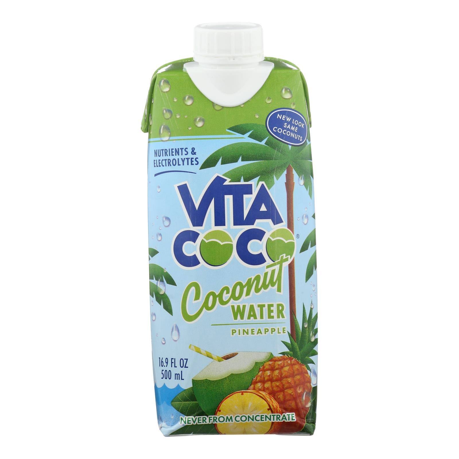 Vita Coco Coconut Water - with Pineapple, 500ml