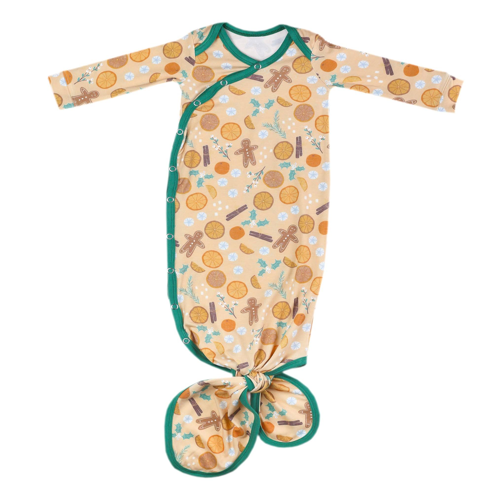 Copper Pearl - Newborn Knotted Gown - Cider